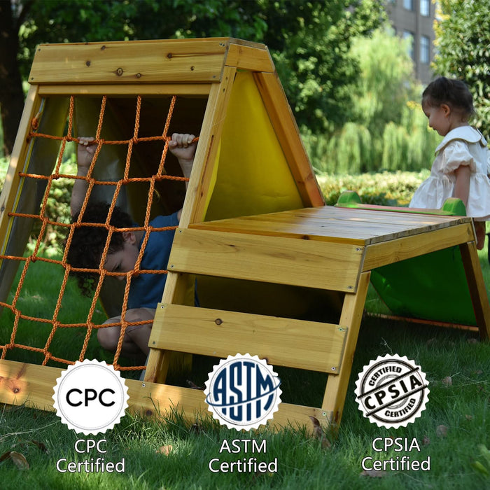 Avenlur Palm - 5-in-1 Outdoor and Indoor Playground Playset AVNLR-PLM-CLMBR-OTDR-V3-NY
