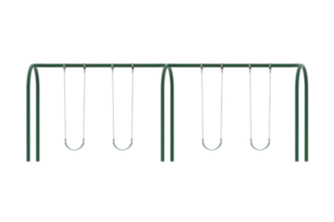 Wisdom 3.5 Inch Metal Post Arch Swing Set AS-350801, AS-350802, AS-350803, AS-350804