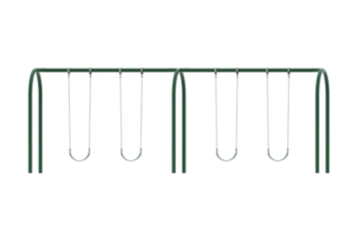 Wisdom 3.5 Inch Metal Post Arch Swing Set AS-350801, AS-350802, AS-350803, AS-350804