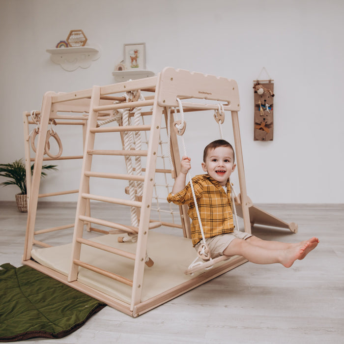 Wood and Hearts Jungle Gym Playset