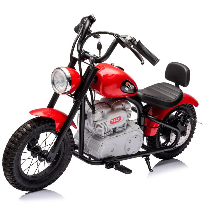 Freddo Toys 36V Freddo E-Chopper, Leather Seat, Rubber Air Wheels, Brushless Motor FR6446