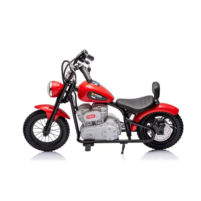 Freddo Toys 36V Freddo E-Chopper, Leather Seat, Rubber Air Wheels, Brushless Motor FR6446