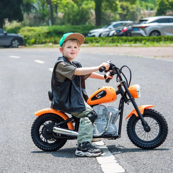 Freddo Toys 36V Freddo E-Chopper, Leather Seat, Rubber Air Wheels, Brushless Motor FR6446