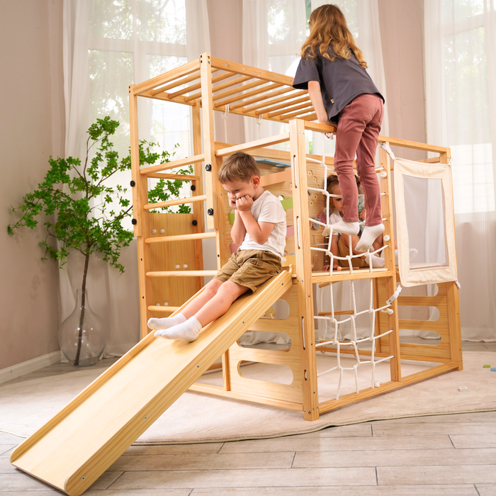 Avenlur Alpine Adventure Indoor Play Gym – Climber, Slide & Kids Activity Set AVNLR-ALPINE-SEA