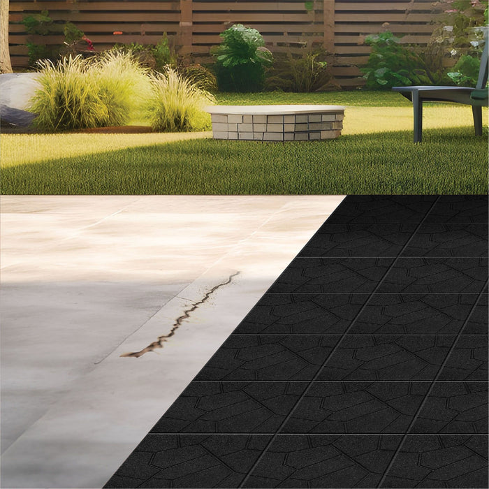 IMC Outdoor Living GroundSmart 16” x 16” Smartloc Stone Rubber Pavers