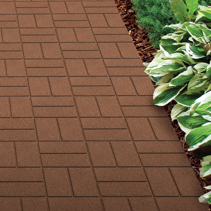 IMC Outdoor Living GroundSmart 16” x 16” Smartloc Brickface Rubber Pavers