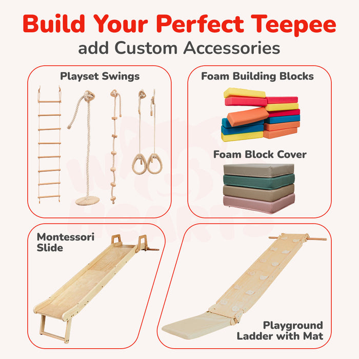 Wood and Hearts Wooden Playground