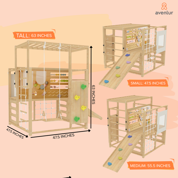 Avenlur Alpine Adventure Indoor Play Gym – Climber, Slide & Kids Activity Set AVNLR-ALPINE-SEA