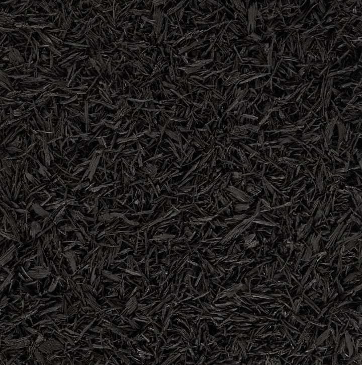 Rubber Mulch Shredded Rubber Mulch | Painted Black