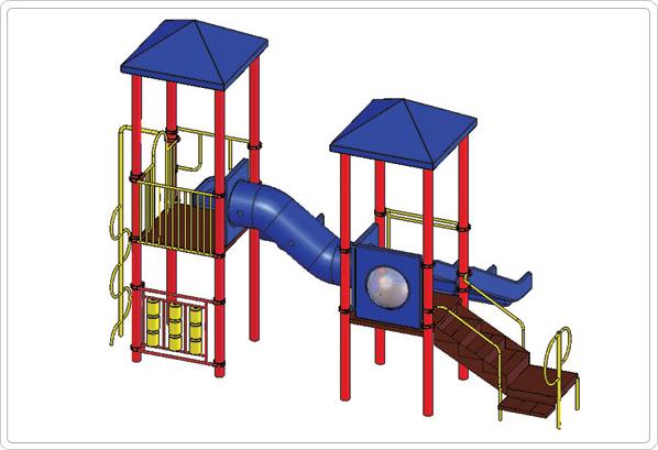 SportsPlay Model Seth and Seth Jr Modular Playground 911-142B, 911-242B