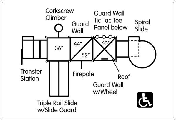 SportsPlay Model Richard and Richard Jr Modular Playground 911-122B, 911-222B