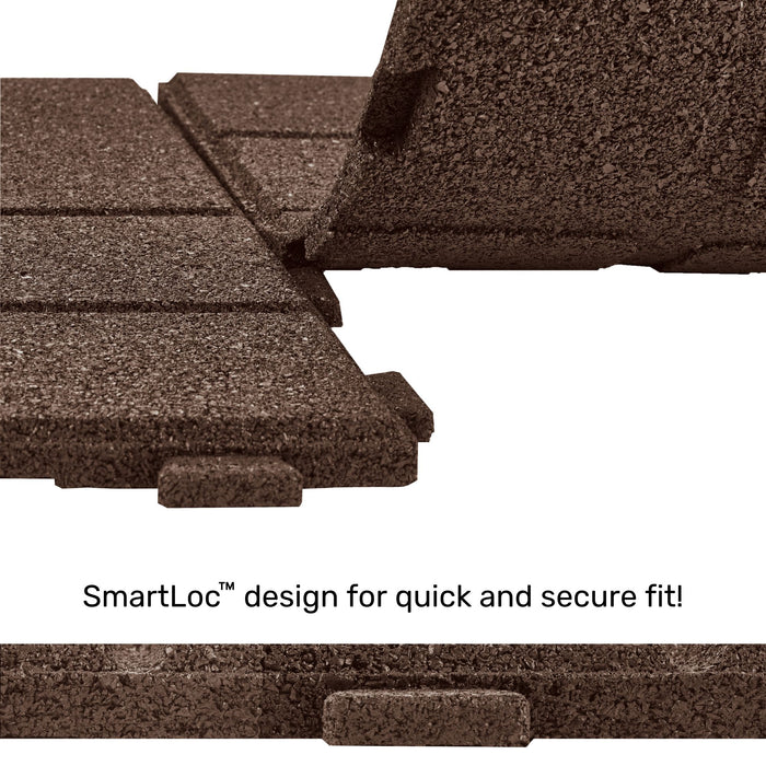 IMC Outdoor Living GroundSmart 16” x 16” Smartloc Brickface Rubber Pavers