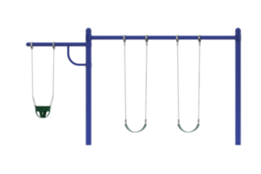 Wisdom 5 Inch Single Post Swing Set With Cantilever Arm SPS-8001