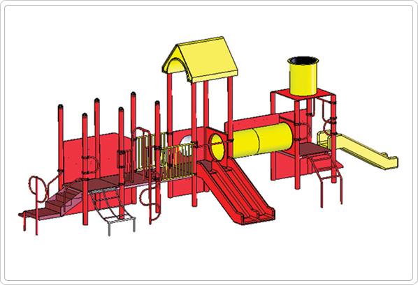 SportsPlay Tot Town Express Train Modular Playground 911-130B