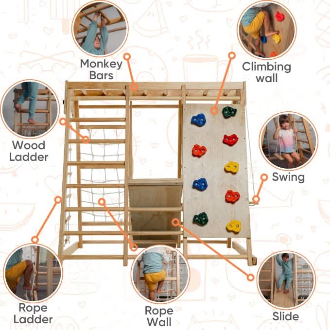 Avenlur Magnolia - Real Wood 7-in-1 Playset AVNLR-WD-CLBR