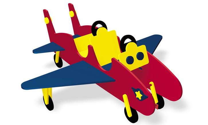 BigToys Flight Jet Freestanding Dramatic Play 66517