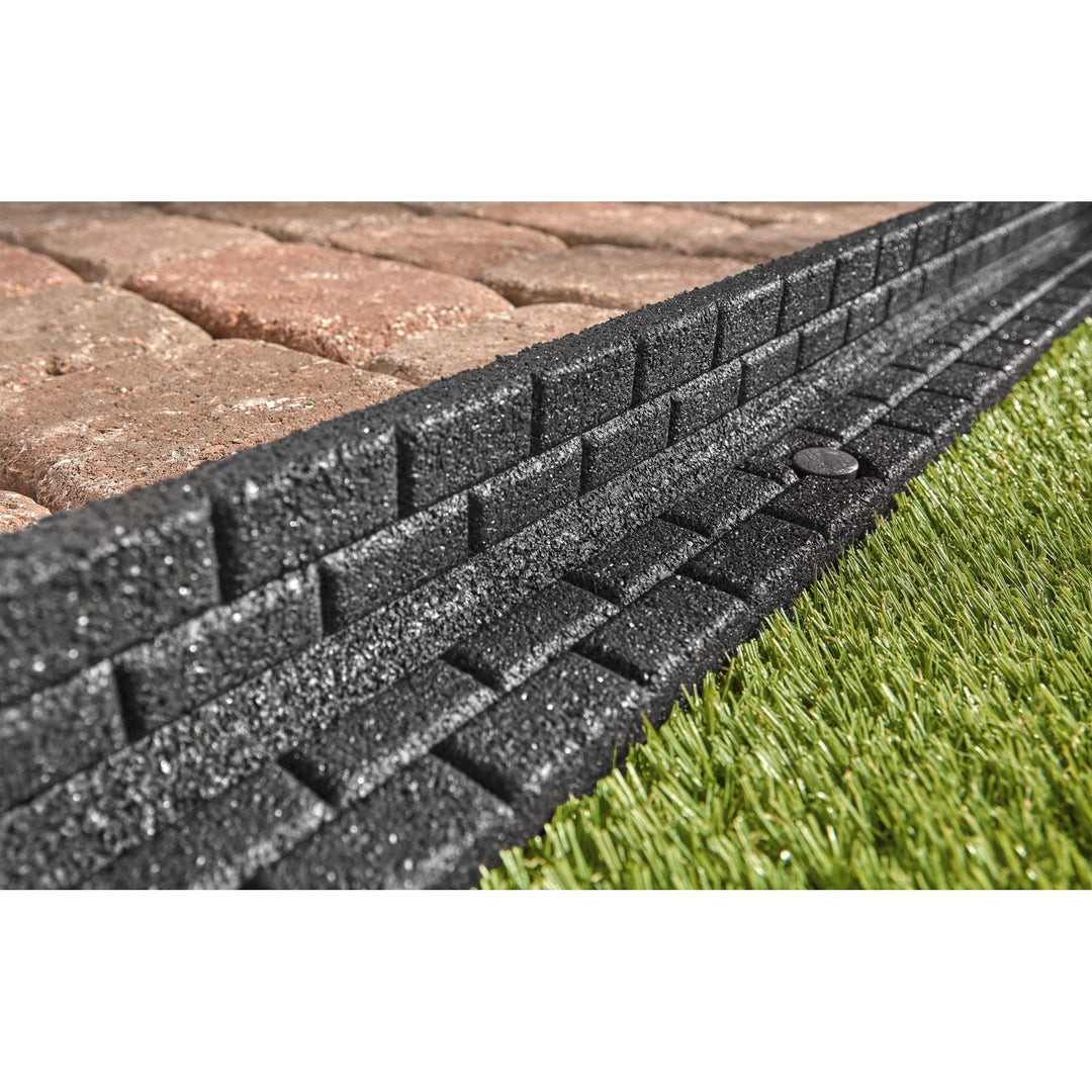 Rubber Mulch L Shape Rubber Border - Brick DCBFE4