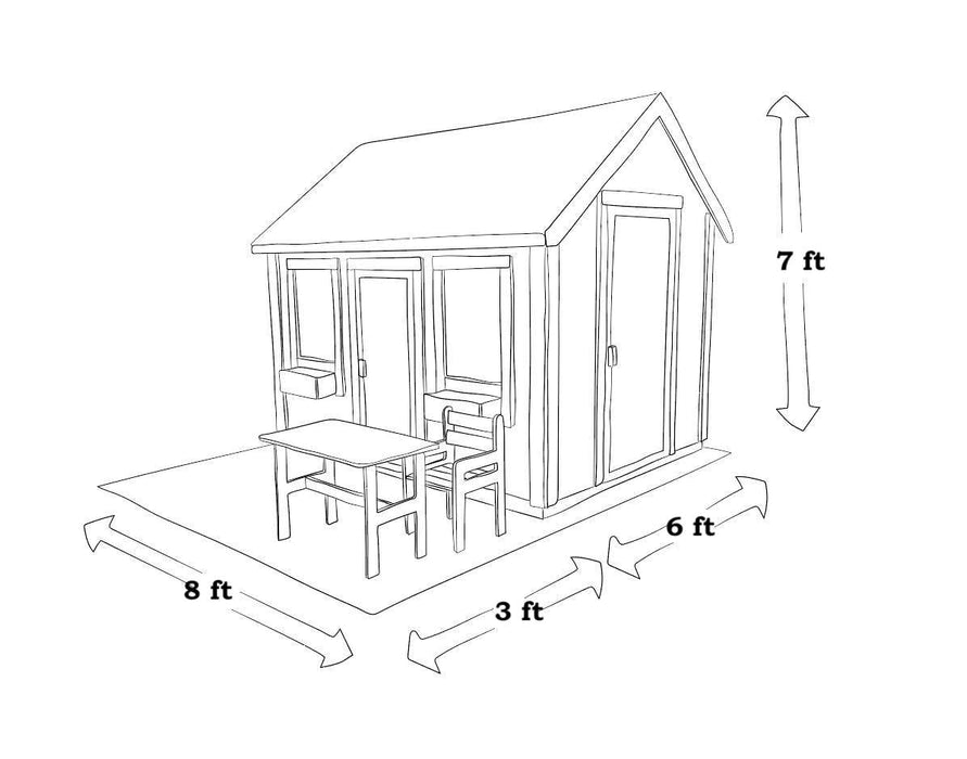 Whole Wood Playhouses Playhouse Blue Jay 6x8