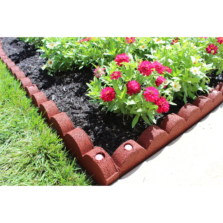 Rubber Mulch Scalloped Rubber Border DCSE4RD