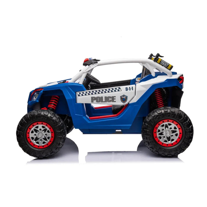 Freddo Toys 24V Freddo Storm Police UTV 2 Seater XB2118-Blue
