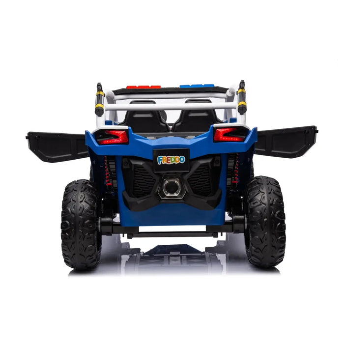 Freddo Toys 24V Freddo Storm Police UTV 2 Seater XB2118-Blue
