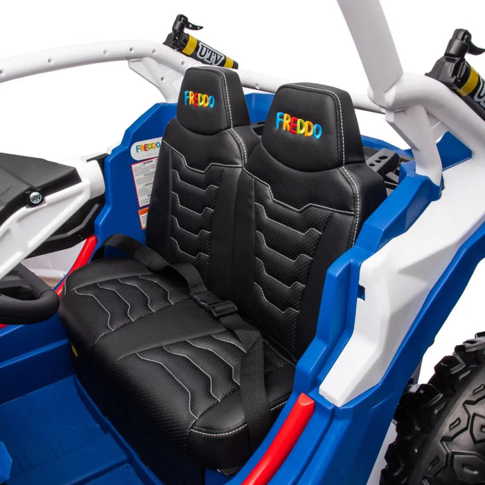 Freddo Toys 24V Freddo Storm Police UTV 2 Seater XB2118-Blue