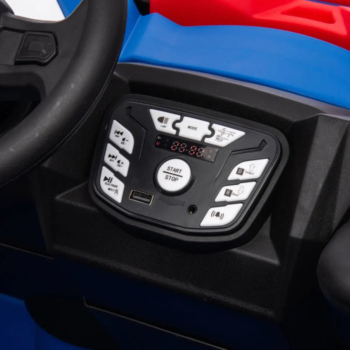 Freddo Toys 24V Freddo Storm Police UTV 2 Seater XB2118-Blue