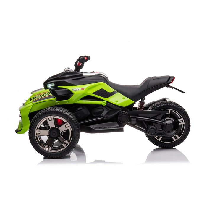 Freddo Toys 24V Freddo Spider 2 Seater Ride-On 3 Wheel Motorcycle XB311824V
