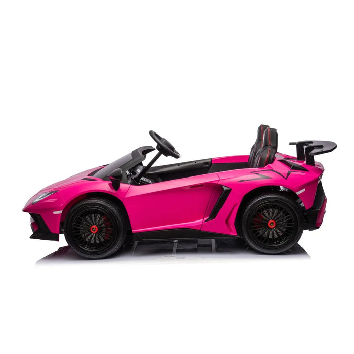 Freddo Toys 24V Lamborghini Aventador 2 Seater Ride On Car for Kids: Advanced Brushless Motor & Differential for High-Octane Fun FR8877