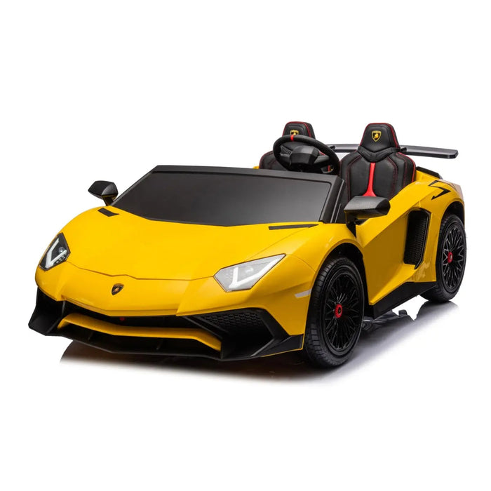 Freddo Toys 24V Lamborghini Aventador 2 Seater Ride On Car for Kids: Advanced Brushless Motor & Differential for High-Octane Fun FR8877