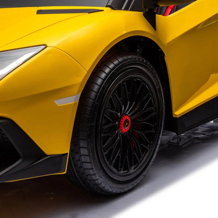 Freddo Toys 24V Lamborghini Aventador 2 Seater Ride On Car for Kids: Advanced Brushless Motor & Differential for High-Octane Fun FR8877