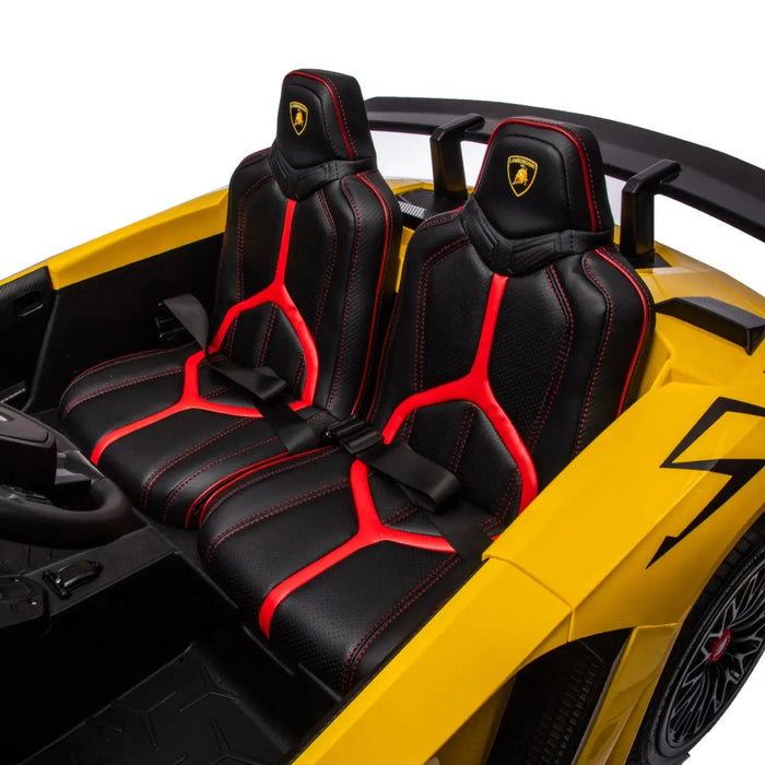 Freddo Toys 24V Lamborghini Aventador 2 Seater Ride On Car for Kids: Advanced Brushless Motor & Differential for High-Octane Fun FR8877