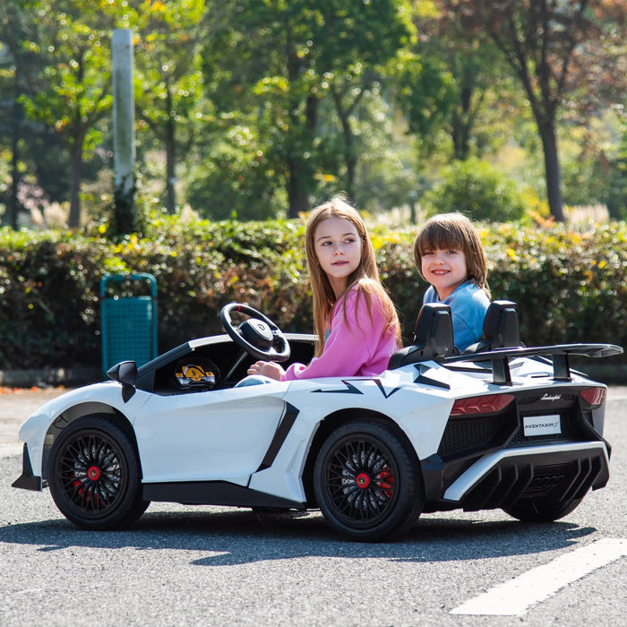 Freddo Toys 24V Lamborghini Aventador 2 Seater Ride On Car for Kids: Advanced Brushless Motor & Differential for High-Octane Fun FR8877