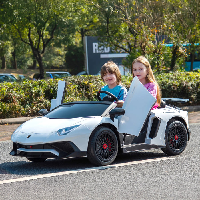 Freddo Toys 24V Lamborghini Aventador 2 Seater Ride On Car for Kids: Advanced Brushless Motor & Differential for High-Octane Fun FR8877