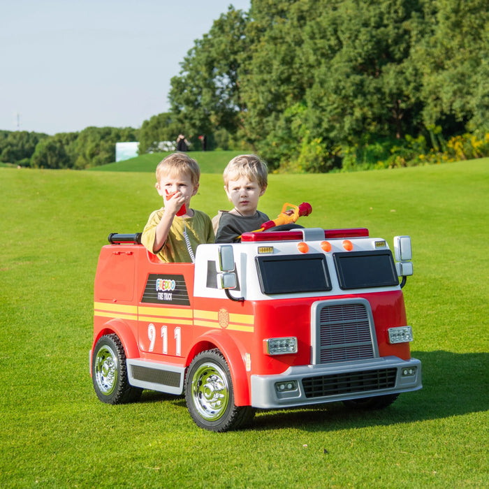 Freddo Toys 24V Freddo Fire Truck 2-Seater Ride on FR9118