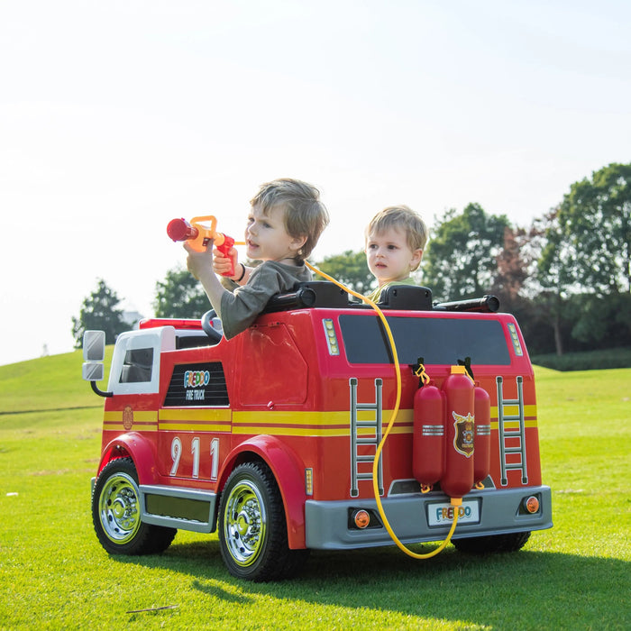 Freddo Toys 24V Freddo Fire Truck 2-Seater Ride on FR9118