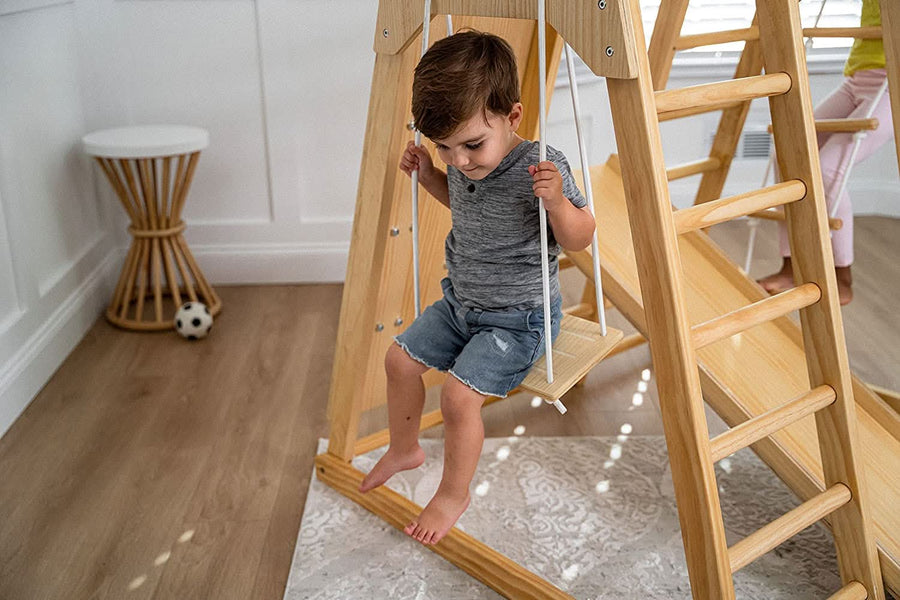 Avenlur Magnolia Cocomelon 7-in-1 Wooden Indoor Playset – Montessori Climber for Toddlers AVNLR-MAGNOLIA-COCO-NY