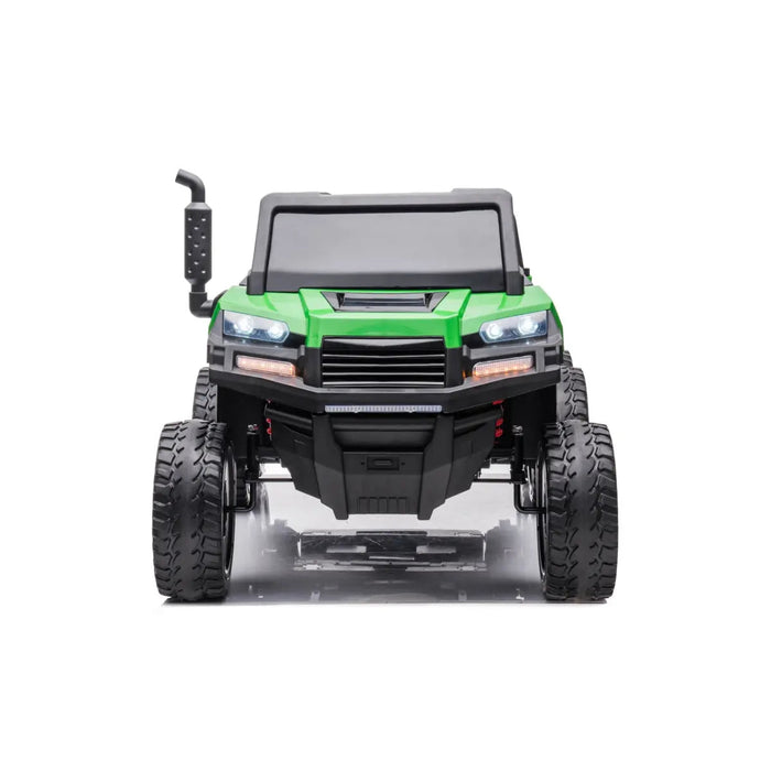 Freddo Toys 24V 6 Wheeler Freddo Tractor Trailer 2 Seater Ride-on with Dump Cart and Parental Remote A7302