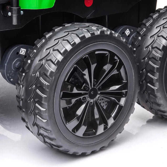 Freddo Toys 24V 6 Wheeler Freddo Tractor Trailer 2 Seater Ride-on with Dump Cart and Parental Remote A7302