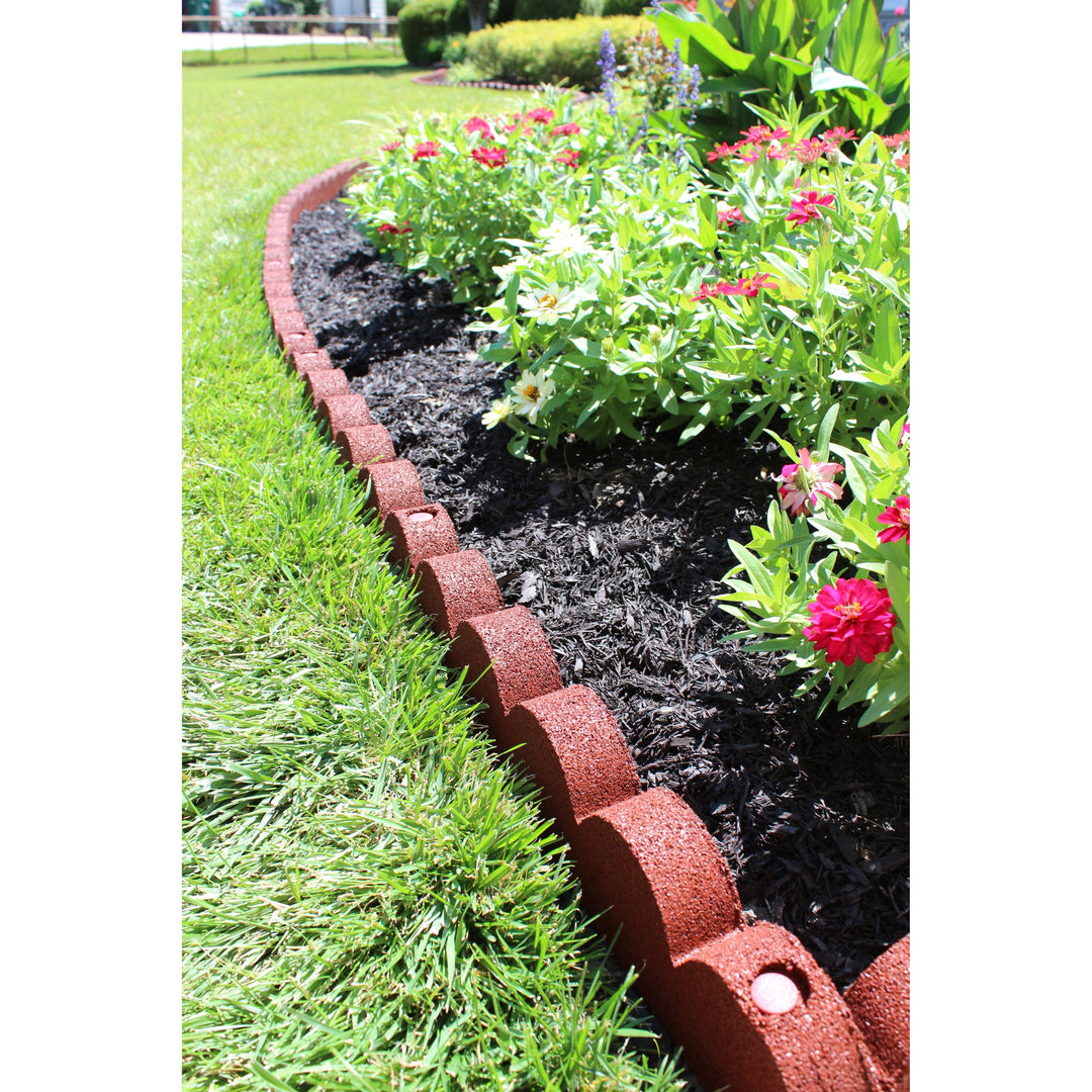 Rubber Mulch Scalloped Rubber Border DCSE4RD