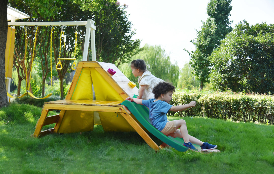 Avenlur Palm - 5-in-1 Outdoor and Indoor Playground Playset AVNLR-PLM-CLMBR-OTDR-V3-NY