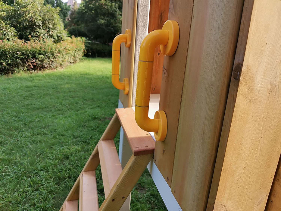 Avenlur Forest - Modern Backyard Outdoor Swing Set 2 Swings And Trapeze Bar AVNLR-MDRN-SWNG-M-V3-NY