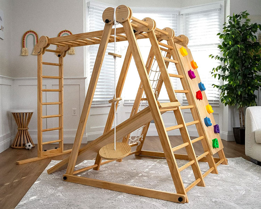 Avenlur Chestnut - 8-in-1 Jungle Gym for Toddlers AVNLR-WD-CLBR