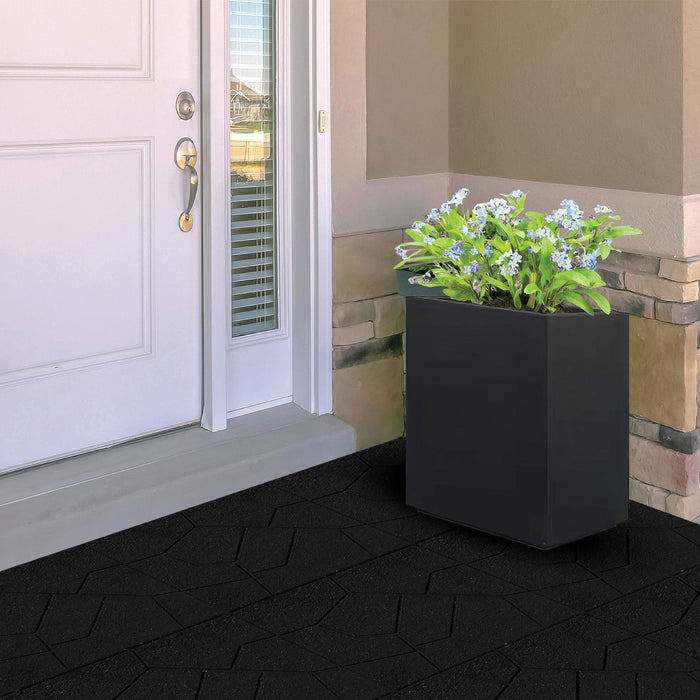 IMC Outdoor Living GroundSmart 16” x 16” Smartloc Stone Rubber Pavers