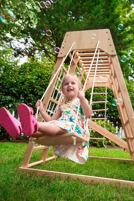 Avenlur Magnolia 7-in-1 Real Wood Playset | Indoor & Outdoor Climbing Gym for Kids AVNLR-WD-CLBR-LG-OUT-V2-NY