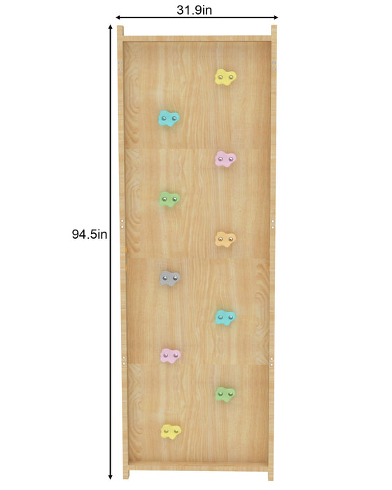 Avenlur Walnut Modular 9-in-1 Swedish Ladder Wall Gym – Indoor Climber for Kids & Toddlers AVNLR-SWDSH-WALL-NAT-MOD
