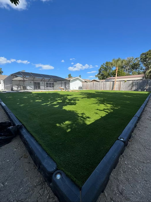 Action Play Systems Commercial 8" Playground Plastic Border with Spike - Institutional Grade, ASTM & ADA Compliant