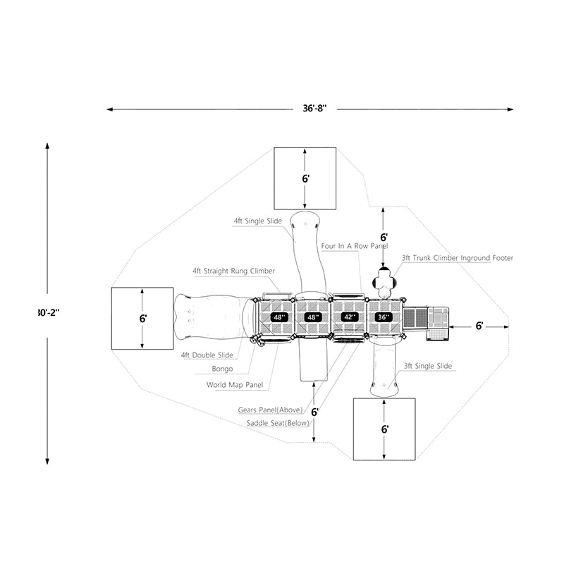 Wisdom Augusta Playground Structure QSWP-350009