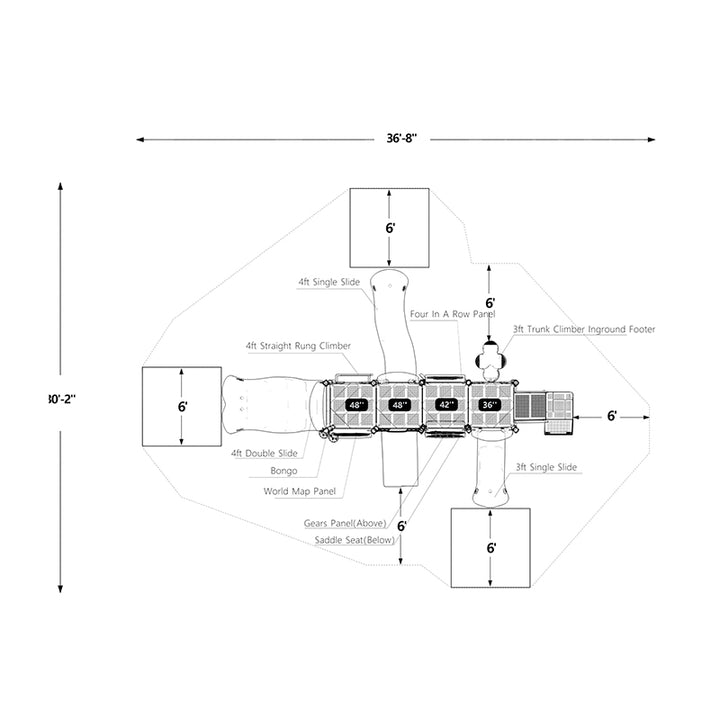 Wisdom Augusta Playground Structure QSWP-350009