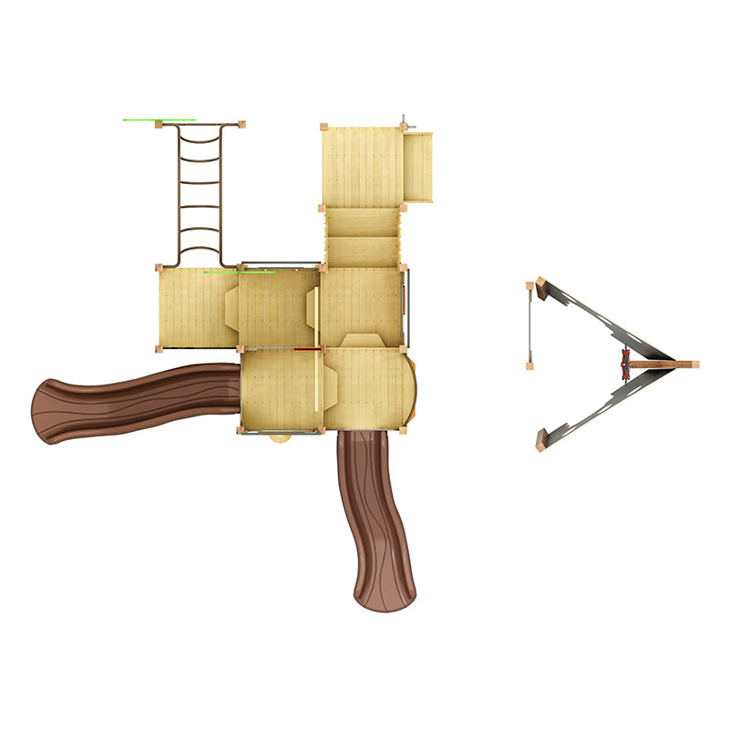 Wisdom Sloop Playground Structure BE35PS-0006